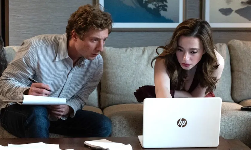 Jeremy Allen White and Mikey Madison in 'The Social Reckoning' | Sony Pictures