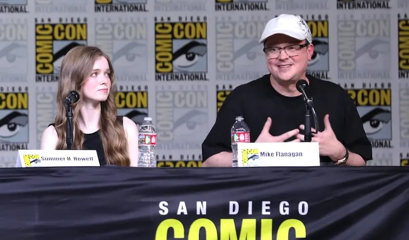 'Carrie' series star Summer H. Howell and creator Mike Flanagan at San Diego Comic-Con | Image provided by Prime Video